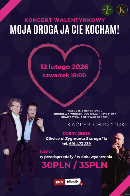 Walentynki z przebojami Krawczyka i Wodeckiego! 