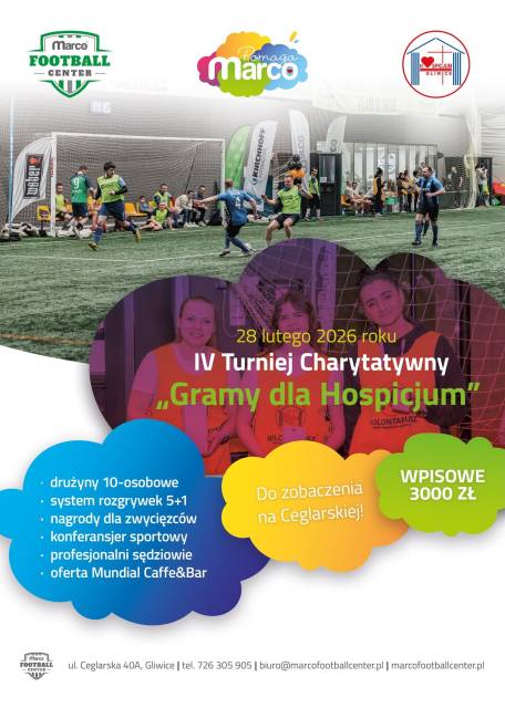 IV Turniej Charytatywny "Gramy dla Hospicjum"