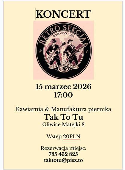Koncert zespołu RETRO SEKCJA