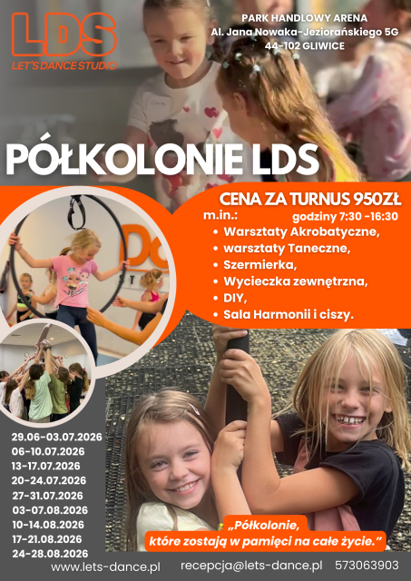 Półkolonie w Let's Dance Studio Gliwice LATO 2026