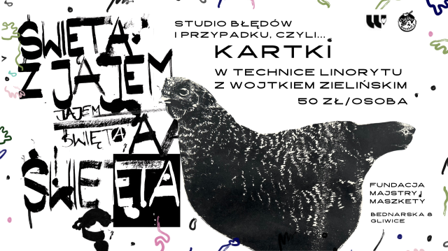 Święta z jajem, czyli kartki z linorytu z Wojtkiem Zielińskim