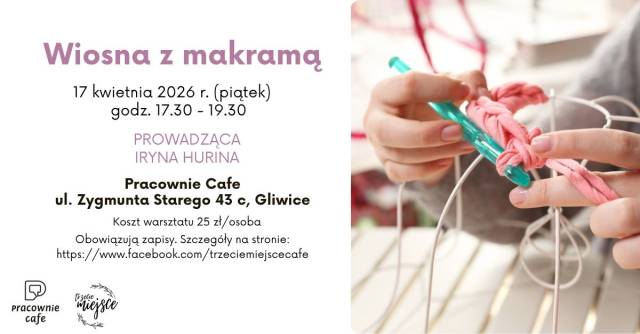 Wiosna z makramą Twórcze warsztaty rękodzieła