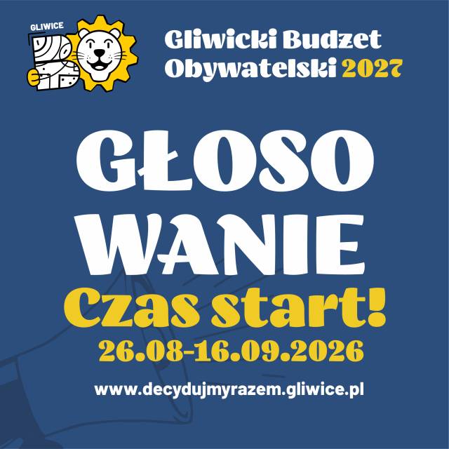 GŁOSOWANIE Gliwicki Budżet Obywatelski 2027