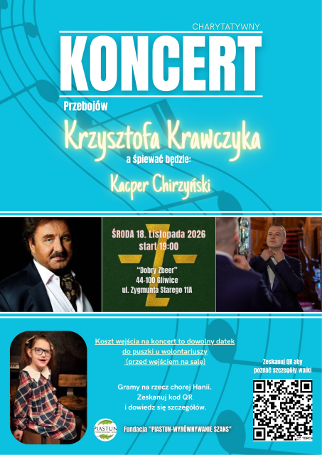 KONCERT PRZEBOJÓW KRZYSZTOFA KRAWCZYKA – GRAMY DLA HANII
