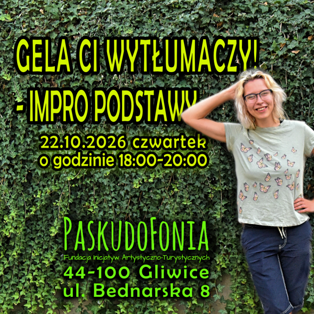 Warsztaty improwizacji teatralnej "Gela Ci wytłumaczy - podstawy impro"