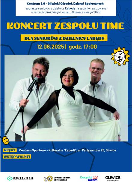 Koncert Zespołu TIME I Seniorzy Łabędy I GBO 2025