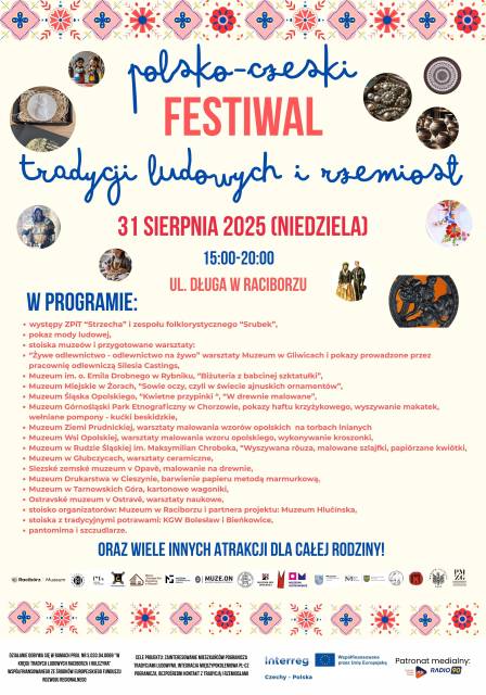 Żeliwne skarby z Muzeum w Gliwicach i pokazy odlewnicze na polsko-czeskim Festiwalu tradycji ludowych i rzemiosł w Raciborzu! Zapraszamy 31 sierpnia!