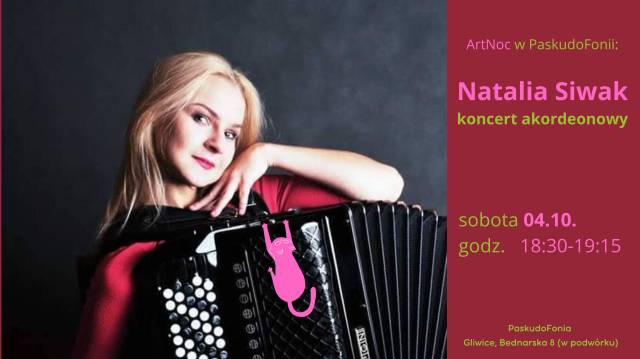 ArtNoc w PaskudoFonii – Natalia Siwak koncert akordeonowy